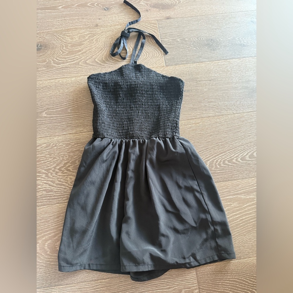 Lily Black Halter Formal Women Romper